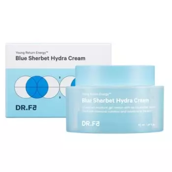 крем-щербет для интенсивного увлажнения dr.f5 blue sherbet hydra cream