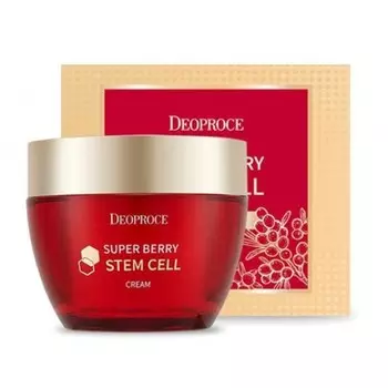 крем со стволовыми клетками и ягодным комплексом deoproce super berry stem cell cream