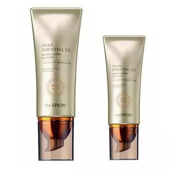 крем солнцезащитный the saem snail essential ex wrinkle solution sun cream spf 50+ pa++++