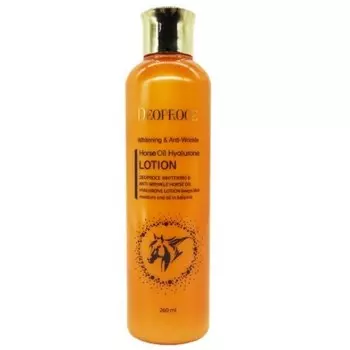 лосьон для лица с лошадиным жиром deoproce whitening &amp; anti-wrinkle horse oil hyalurone lotion