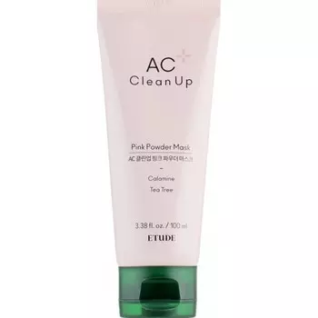 маска для проблемной кожи с розовой глиной etude house ac clean up pink powder mask