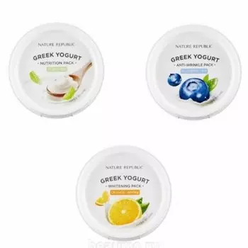 маска йогуртовая nature republic greek yogurt pack