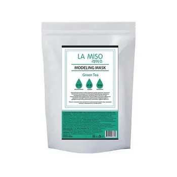 маска моделирующая (альгинатная) с зеленым чаем la miso green tea modeling mask