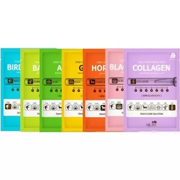 маска тканевая mijin care daily dew mask pack