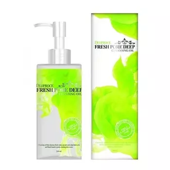 масло очищающее для лица виноградное deoproce cleansing oil fresh pore deep