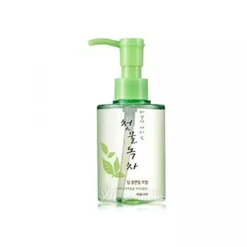 масло очищающее welcos green tea deep cleansing oil