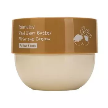 многофункциональный крем с маслом ши farmstay real shea butter all-in-one cream