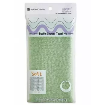 мочалка для душа sungbo cleamy bubble shower towel