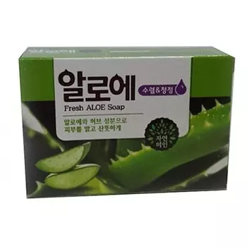мыло с экстрактом алоэ mukunghwa fresh aloe soap