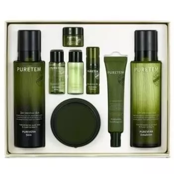 набор с экстрактом алоэ вера welcos puretem purevera 3 items set