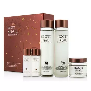 набор с муцином улитки jigott snail moisture skin care 3 set