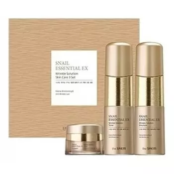 набор уходовый антивозрастной the saem snail essential ex wrinkle solution skin care 2 set