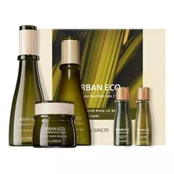 набор уходовый с экстрактом корня новозеландского льна the saem urban eco harakeke root skin care 3 set