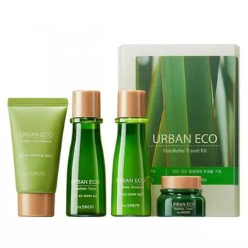 набор уходовый с экстрактом новозеландского льна the saem urban eco harakeke travel 4 kit