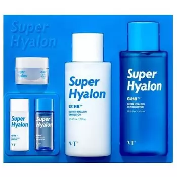 набор увлажняющих средств с 8 типами гиалуроновой кислоты vt cosmetics super hyalon skin care set