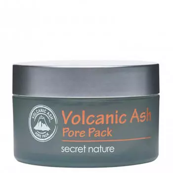 очищающая маска для лица с вулканическим пеплом secret nature volcanic ash pore pack