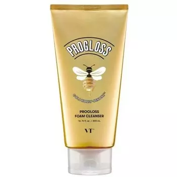 очищающая пенка с мёдом и золотом vt cosmetics progloss foam cleanser