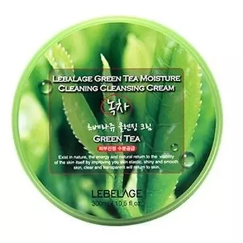 очищающий крем для снятия макияжа с экстрактом зеленого чая lebelage green tea moisture cleaning cleansing cream
