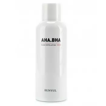 отшелушивающий тонер с aha и bha кислотами для чистой кожи eunyul aha.bha clean exfoliating toner