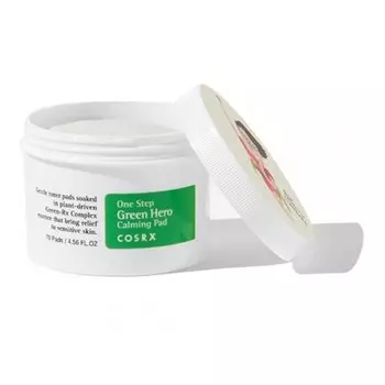 пады для лица успокаивающие cosrx one step green hero calming pad