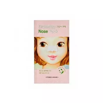 патч очищающий для носа etude house et.green tea nose patch