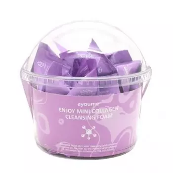 пенка для умывания с коллагеном ayoume enjoy mini collagen cleansing foam set