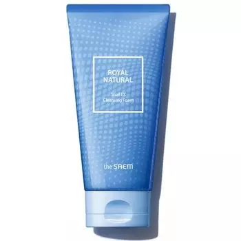 пенка для умывания с муцином улитки the saem royal natural snail ex cleansing foam