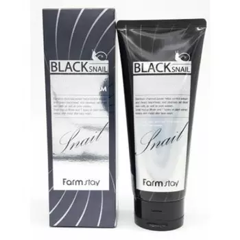 пенка очищающая с муцином черной улитки farmstay black snail deep cleansing foam