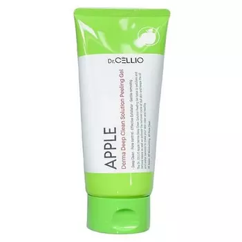 пилинг-гель с экстрактом яблока dr.cellio apple derma deep clean solution peeling gel