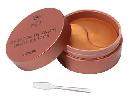 премиальные патчи для глаз с пептидами и экстрактом красного женьшеня l’sanic peptides and red ginseng premium eye patch