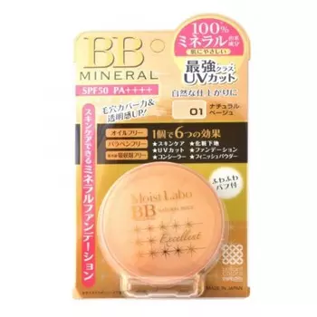 пудра рассыпчатая минеральная meishoku moisto-labo mineral foundation spf50