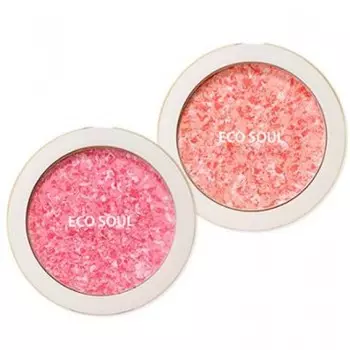 румяна компактные the saem eco soul carnival blush