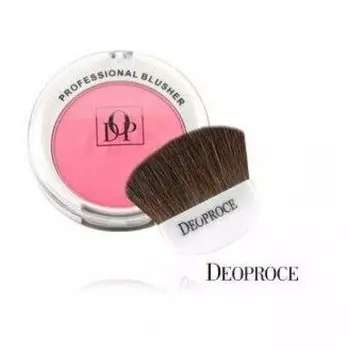 румяна матовые с кистью deoproce makeup blusher