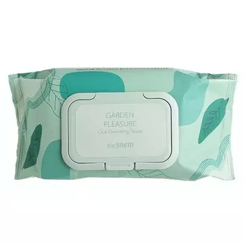 салфетки косметические влажные the saem garden pleasure cica cleansing tissue