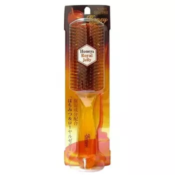 щетка массажная для увлажнения с мёдом vess honey brush large