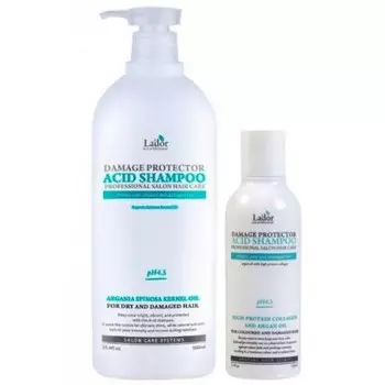 шампунь для волос с аргановым маслом la'dor damaged protector acid shampoo