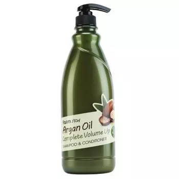 шампунь-кондиционер с aргановым маслом farmstay argan oil complete volume up shampoo &amp; conditioner