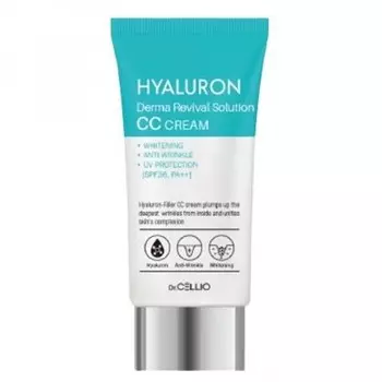 сс-крем с гиалуроновой кислотой dr.cellio hyaluron derma revival solution c.c cream