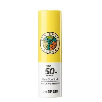 стик солнцезащитный spf50 the saem eco earth power clear sun stick spf50+ pa+++