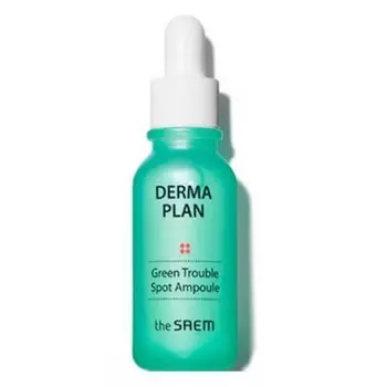 сыворотка для проблемной кожи the saem derma plan green trouble spot ampoule