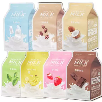 тканевая молочная маска a'pieu milk one pack