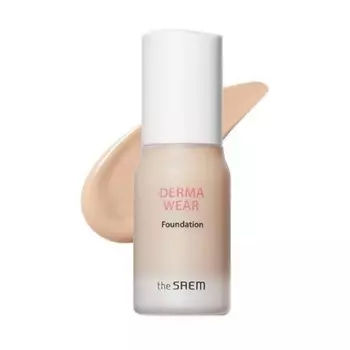 тональная основа для чувствительной кожи the saem derma wear foundation spf47 pa++