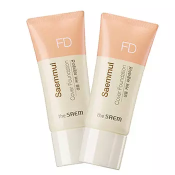 тональная основа the saem saemmul cover foundation