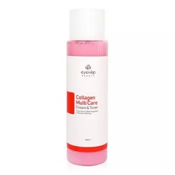 тонер-крем с коллагеном 2 в 1 eyenlip collagen multi care cream &amp; toner