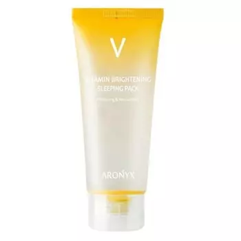 тонизирующая ночная маска с витамином с medi flower aronyx vitamin brightening sleeping pack