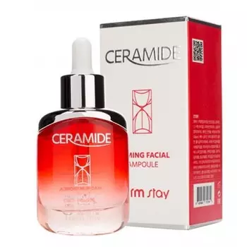 укрепляющая ампульная сыворотка для лица с керамидами farmstay ceramide firming facial ampoule