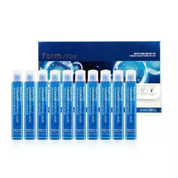 увлажняющий филлер с коллагеном для волос farmstay collagen water full moist treatment hair filler
