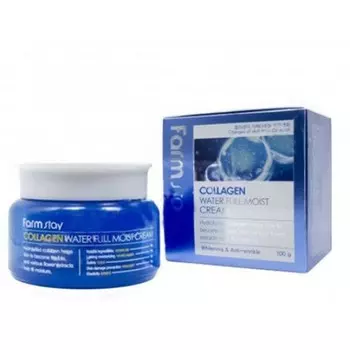 увлажняющий крем с коллагеном farmstay collagen water full moist cream