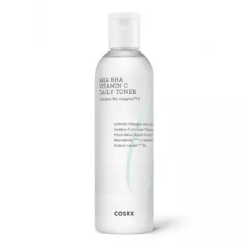 увлажняющий тонер с гиалуроновой кислотой и витамином с cosrx refresh aha bha vitamin c daily toner