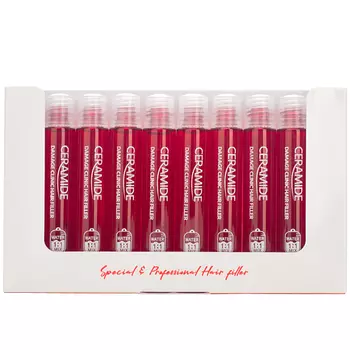 восстанавливающий филлер для поврежденных волос с церамидами farmstay ceramide damage clinic hair filler